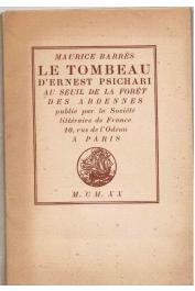  BARRES Maurice - Le tombeau d'Ernest Psichari au seuil de la forêt des Ardennes
