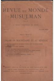  MARTY Paul - L'islam en Mauritanie et au Sénégal