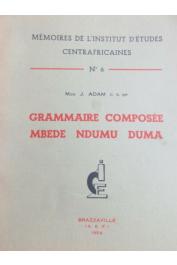  ADAM Jean-Jérôme Mgr. - Grammaire composée Mbede - Ndumu - Duma