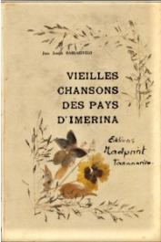  RABEARIVELO Jean-Joseph - Vieilles chansons des pays d'Imerina