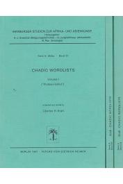  KRAFT Charles H., (éditeur) - Chadic wordlists. Volume I (Plateau - Sahel) - Volume II (Biu - Mandara) - Volume III (Biu - Mandara et Alia)