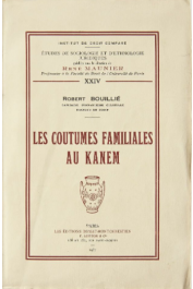  BOUILLIE René - Les coutumes familiales au Kanem