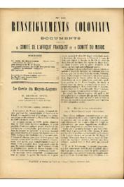  RC - 1905 n° 10,11,12 / Renseignements Coloniaux et Documents publiés par le Comité de l'Afrique Française - 1905 n° 10,11 et 12, BRUEL Georges - Le cercle du Moyen Logone