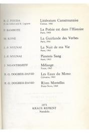  FOUDA B. J. , BAMBOTE P. , DUGBEH-DAVID R. G., et alia - Littérature camerounaise et autres textes