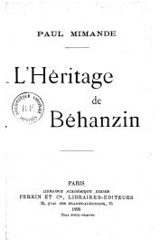  MIMANDE Paul - L'héritage de Béhanzin