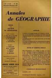 Annales de Géographie - Bulletin de la société de géographie  - 382, CABOT Jean - Au Tchad. Le problème des Koros (département du Logone). L'exemple du plateau de Sar