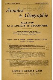  Annales de Géographie - Bulletin de la société de géographie - n° 341