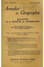  Annales de Géographie - Bulletin de la société de géographie - n° 341