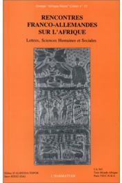  ALMEIDA-TOPOR Hélène d', RIESZ Janos, (éditeurs) - Rencontres Franco-Allemandes sur l'Afrique