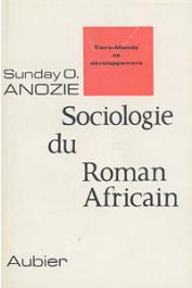  ANOZIE Sunday Ogbonna - Sociologie du roman africain