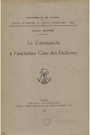  MAUPOIL Bernard - La géomancie à l'ancienne côte des Esclaves