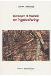  DEMESSE Lucien - Techniques et économie des pygmées Babinga