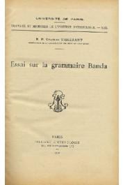  TISSERANT Charles - Essai sur la grammaire Banda