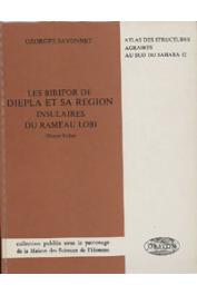  SAVONNET Georges - Les Birifor de Diepla et sa région, insulaires du rameau Lobi, Haute-Volta
