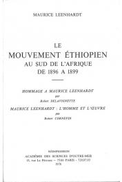  LEENHARDT Maurice - Le mouvement éthiopien au Sud de l'Afrique de 1896 à 1899
