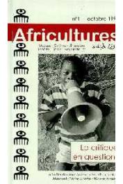  Africultures 01 - La critique en questions