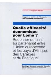  BOCQUET Dominique, GUILTAT Jean-Philippe, (éditeurs) - Quelle efficacité économique pour Lomé ?: redonner du sens au partenariat entre l'Union européenne et les pays d'Afrique, des Caraïbes et du Pacifique: rapport au ministre de l'Economie, des Finances