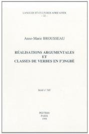  BROUSSEAU Anne-Marie - Réalisations argumentales et classes de verbes en fongbé