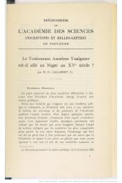 GALABERT Fr. - Le toulousain Anselme Ysalguier est-il allé au Niger au XVe siècle ?, etc..