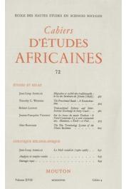  Cahiers d'études africaines - 072 