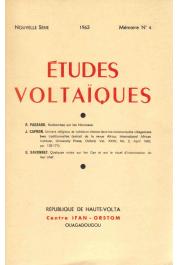  Etudes Voltaïques - Mémoire n° 4