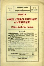 Bulletin du comité d'études historiques et scientifiques de l'AOF - Tome 06 - n°3 - Juillet-Septembre 1923 (BCEHSAOF)