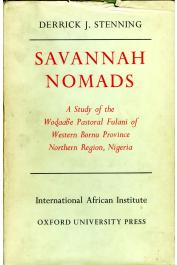  STENNING Derrick J. - Savannah Nomads. A Study of the Wodaabe Pastoral Fulani of Western Bornu Province