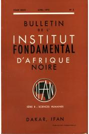  Bulletin de l'IFAN - Série B - Tome 34 - n°2 - Avril 1972