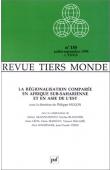  HUGON Philippe, (sous la direction de) - La régionalisation comparée en Afrique sub-saharienne et en Asie de l'Est