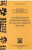  GARENNE Michel, MADISON Maria, TARANTOLA Daniel, (éditeurs) - Conséquences démographiques du sida en Abidjan: 1986-1992