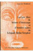  DIAKHATE Lamine - Lecture libre de Lettres d'hivernages et de Hosties noires de Léopold Sedar Senghor
