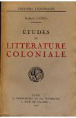  LEBEL Roland - Etudes de littérature coloniale