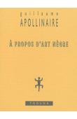  APOLLINAIRE Guillaume - A propos d'art nègre