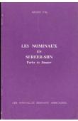  FAL Arame - Les nominaux en Sereer-Siin. Parler de Jaxaaw