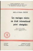  BOYE Abd-el-Kader - Les mariages mixtes en droit international sénégalais
