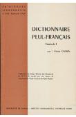 Henri Gaden - Dictionnaire Peul-Français. Fascicule I