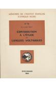  PROST André, (R.P.) - Contribution à l'étude des langues voltaïques