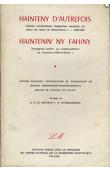  DOMENICHINI-RAMIARAMANANA Bakoly (Edition Princeps, introduction et traduction de) - Hainteny d'autrefois. Poèmes traditionnels malgaches recueillis au début du règne de Ranavalona I - 1828-1861 / Haintenin'ny Fahiny. Voaangona tamin'ny voalohandohan'ny 