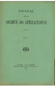 Journal de la Société des Africanistes - Tome 12 - 1942 - La mort chez les Kouroumba / L'alimentation des Bara (Sud de Madagascar)  / Le xylophone chez les Sara du Moyen Chari / Note sur le génie des eaux chez les Bozo, etc..