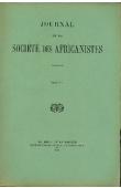 Journal de la Société des Africanistes - Tome 12 - 1942 - La mort chez les Kouroumba / L'alimentation des Bara (Sud de Madagascar)  / Le xylophone chez les Sara du Moyen Chari / Note sur le génie des eaux chez les Bozo, etc..