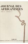  Journal des Africanistes - Tome 52 - fasc. 1 et 2 - 1982