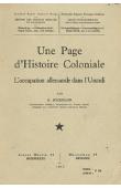  RYCKMANS Pierre - Une page d'histoire coloniale: l'occupation allemande dans l'Urundi