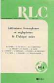  Revue de littérature comparée - 48e année - n° 3-4 - Juillet-Décembre 1974 - Littératures francophones et anglophones de l'Afrique noire