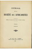  Journal de la Société des Africanistes - Tome 19 - La pêche dans le Delta Central du Niger fasc. 1 - 1949 - 