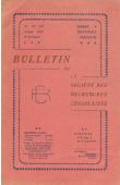  Bulletin de la Société des Recherches Congolaises - n° 12 - 1er octobre 1930 - Monographie de la circonscription du Mayo-Kebbi / Etude sur le mariage dans la circonscription des Adoumas / Etat sanitaire des indigènes M'Fangs du Woleu-N'Tem / Situation ac