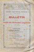  Bulletin de la Société des Recherches Congolaises - n° 09 - Année 1928 - La superstition dans la race Sara / Mohammed es senoussi et ses Etats (suite) / Contes, proverbes et devinettes Mpongoués, etc..