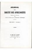  Journal de la Société des Africanistes - Tome 37 - fasc. 1 - 1967