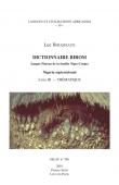  BOUQUIAUX Luc - Dictionnaire Birom (langue Plateau de la famille Niger-Congo). Nigeria septentrional. Livre III - Thématique