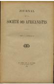  Journal de la Société des Africanistes - Tome 02 - fasc. 2 - 1932
