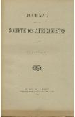  Journal de la Société des Africanistes - Tome 09 - fasc. 1 - 1939